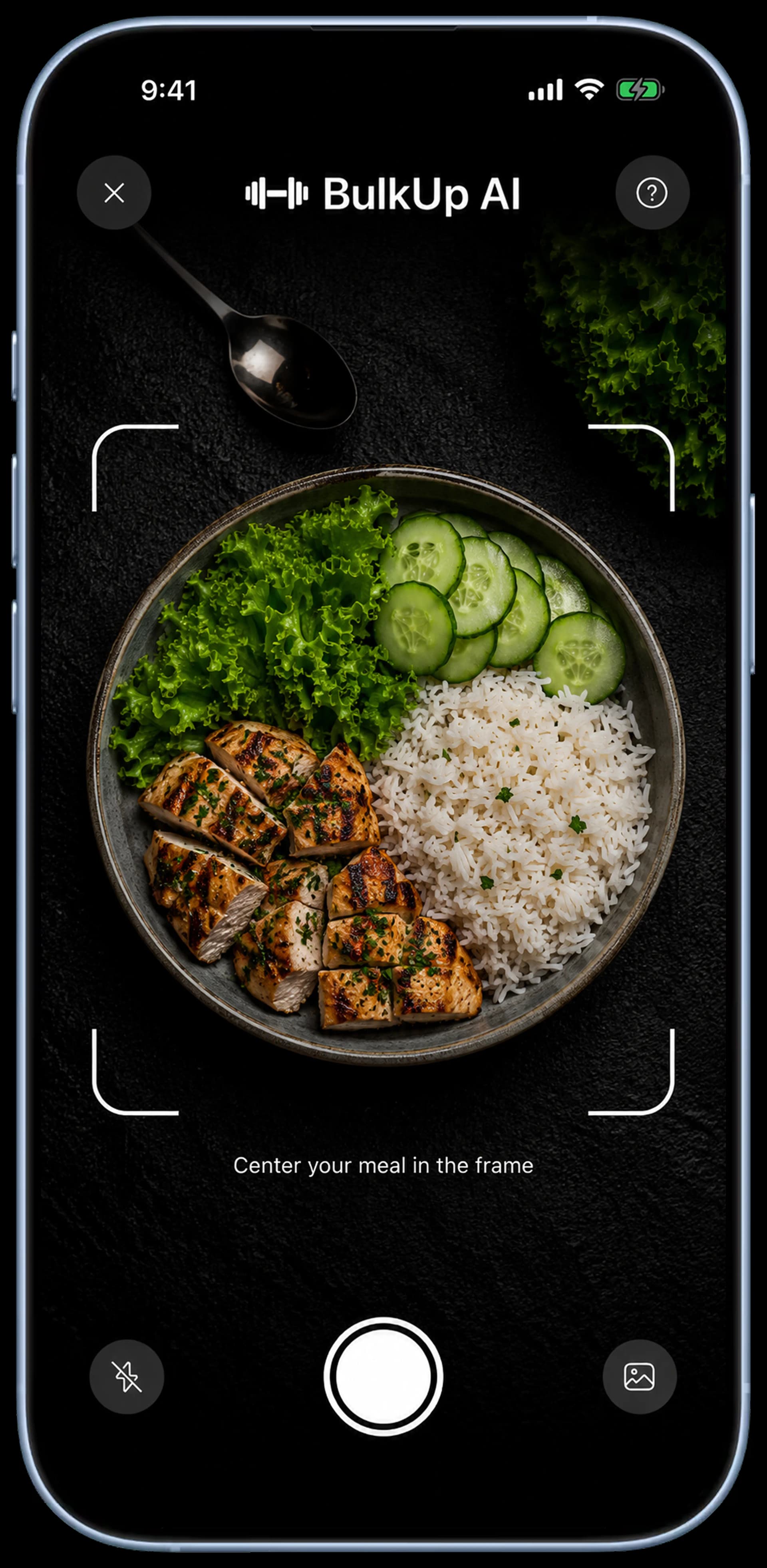BulkUp AI Mobile screen 1
